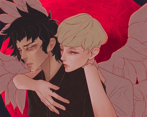 Devilman crybaby ryo/satan with akira/devilman | immagino gli scleri a togliere quel messaggio del cavolo che mi rovina l'atmosferaaaaaaa laser printed reproduction of akira and ryo from devilman crybaby on 80 lb matte paper (prints will be sent without watermark) signed on the front. ArtStation - Devilman Crybaby Fanart, John Padua