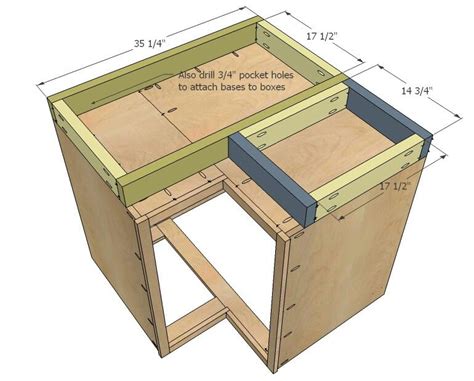 base for corner cabinet - ana white | Kitchen cabinet plans, Corner kitchen cabinet, Building ...