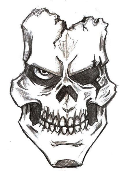 Bildergebnis Für Skull Drawing Skulls Drawing Easy Skull Drawings