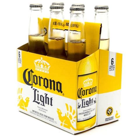 Corona Light Imported Beer 12oz Bottle 6 Pack Beer Wine And