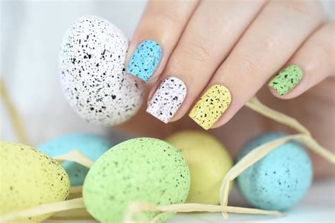 Nailstorming Happy Easter Speckled Eggs Nail Art Video Tutorial Idées Manucure Nail