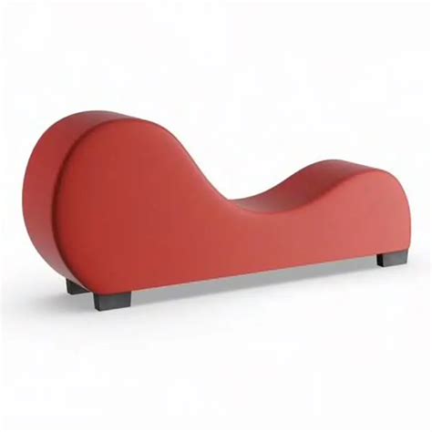 brown adult hotel sex chair for making love stretch chaise curved yoga sex lounge chair love