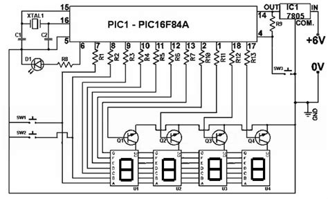 12 Hour Digital Clock Circuit Diagram Wiring Diagram