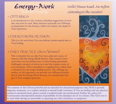 Aria Taylors Energy Work And Healing Cd
