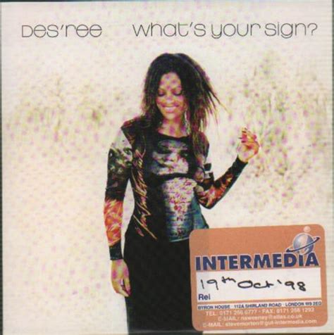 Desree Whats Your Sign Uk Promo Cd Single Cd5 5 124865