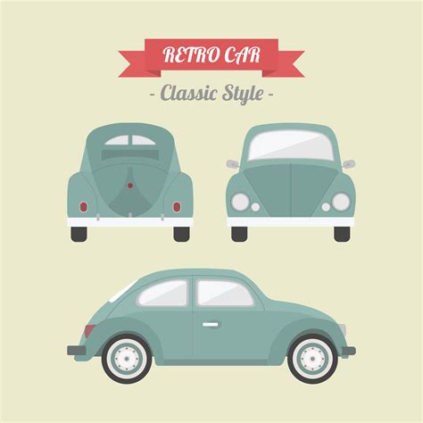 Retro Classic Car 646515 Vector Art At Vecteezy