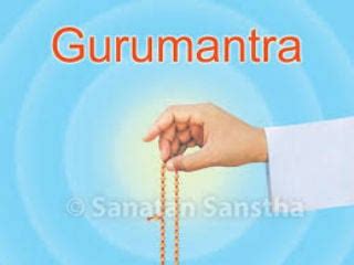 receives  guru mantra sanatan sanstha