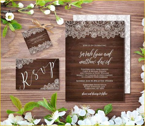 Rustic Wedding Invitation Templates Free Download Of Wedding