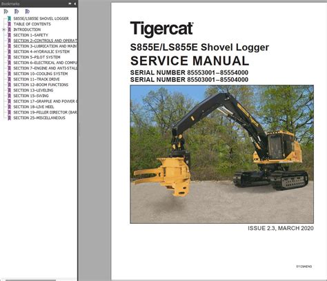 Tigercat Shovel Logger Operator Service Manual And Schematics Auto
