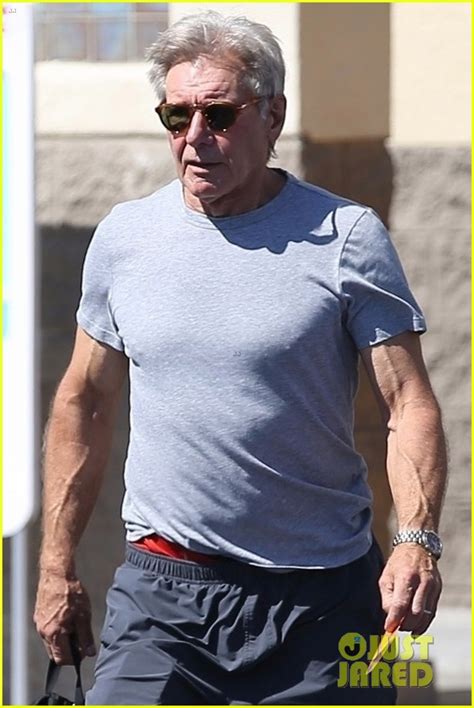 Photo Harrison Ford Shows Some Muscle While Running Errands Photo