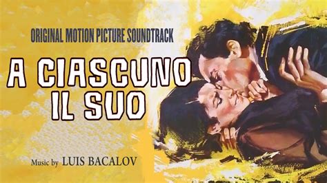 Luis Bacalov A Ciascuno Il Suo Origina Motion Picture Soundtrack