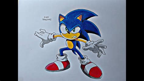 Como Dibujar A Sonic How To Draw Sonic Sonic X Alex Star Youtube The