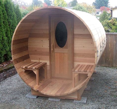 Cedar Barrel Sauna Kits And Outdoor Saunas Forest Lumber And Cooperage