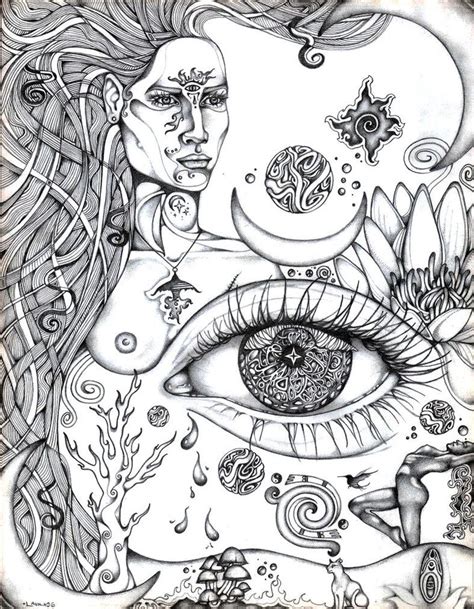 Third Eye Rising By Lauraborealisis On Deviantart Skull Coloring