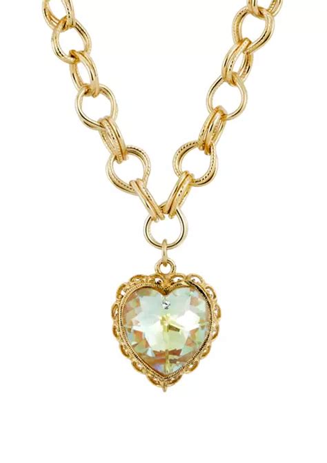 1928 Jewelry 16 Inch Adjustable Gold Tone With Swarovski® Crystal