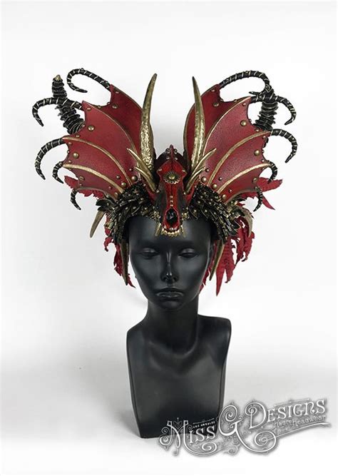 Flower Headdress Feather Headpiece Siren Design Crystal Ball