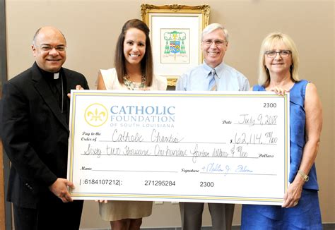 The Catholic Foundation Makes Grant To Catholic Charities Catholic Foundation Of South Louisiana