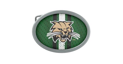 Ohio University Bobcat Logo Jersey Belt Buckle Zazzle
