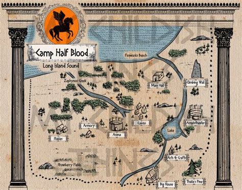 Percy Jackson Camp Half Blood Map