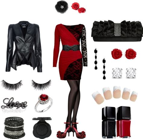Black Red And Classy By Erin Hubbartt On Polyvore Black And Red