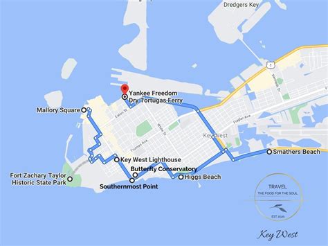 Key West Attractions Map Travel The Food For The Soul