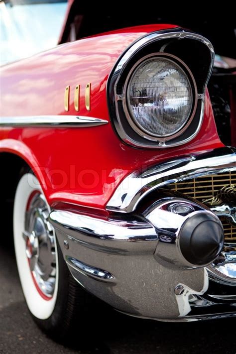 Classic Car Headlight | Stock Photo | Colourbox