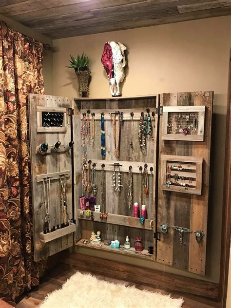 Pin By Sara Lozier On Dream Home Jewelry Storage Diy Rustic Jewelry