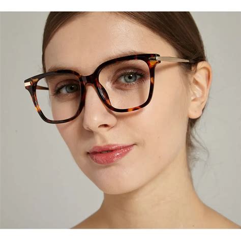 Mincl Reading Glasses Women Men New Products Full Frame Large Leopard Frame Square Diopter