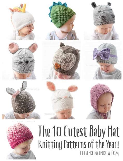 10 Cutest Baby Hat Knitting Patterns Of The Year Little Red Window