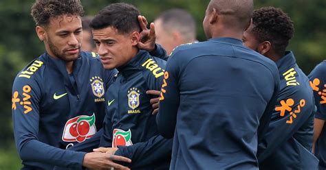 neymar left out of main brazil team at world cup camp