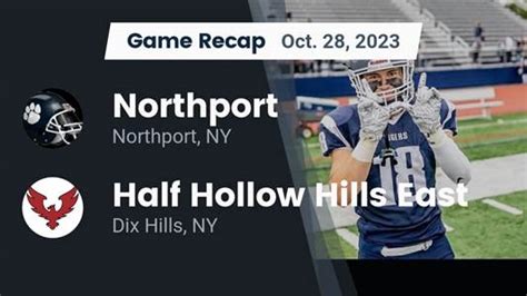 Football Game Recap Northport Tigers Vs Half Hollow Hills East Thunderbirds
