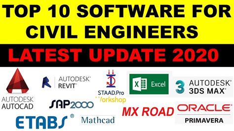 Top 10 Software For Civil Engineers Latest Update 2020 Civil
