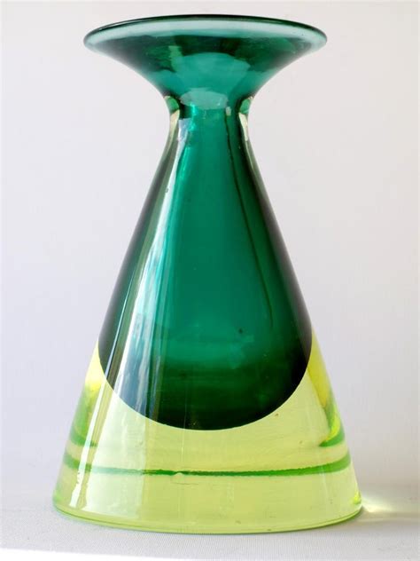 1950s By Flavio Poli Seguso Sommerso Blue Murano Glass 1950s Midcentury Vase For Sale At 1stdibs