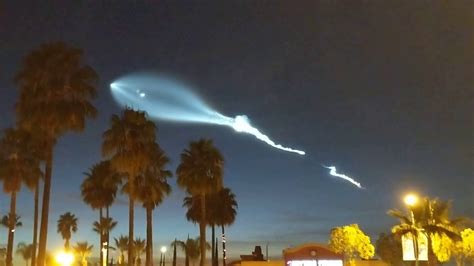 Southern California Spacex Rocket Launch Youtube