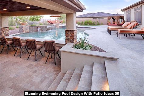 Stunning Swimming Pool Design With Patio Ideas Pimphomee