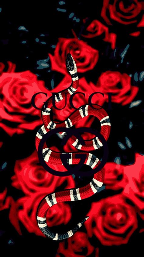 Roses Of Gucci Snake Gold Wallpaper Iphone Supreme Iphone Wallpaper
