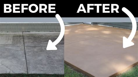 How To Stain Concrete Simple Diy Method Youtube
