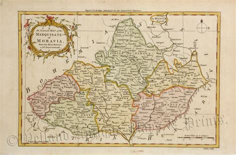 An Accurate Map Of The Marquisate Of Moravia By Sr Robert De
