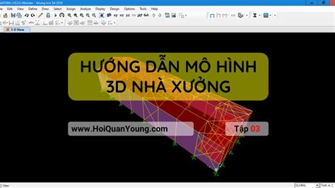 kết cấu thép hướng dẫn mô hình 3d nhà xưởng tập 03 bộ sưu tập đề tài về phần mềm vẽ kết