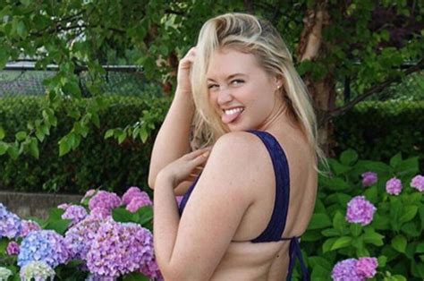 Iskra Lawrence Delights Fans With Inspirational Booty Snap Daily Star
