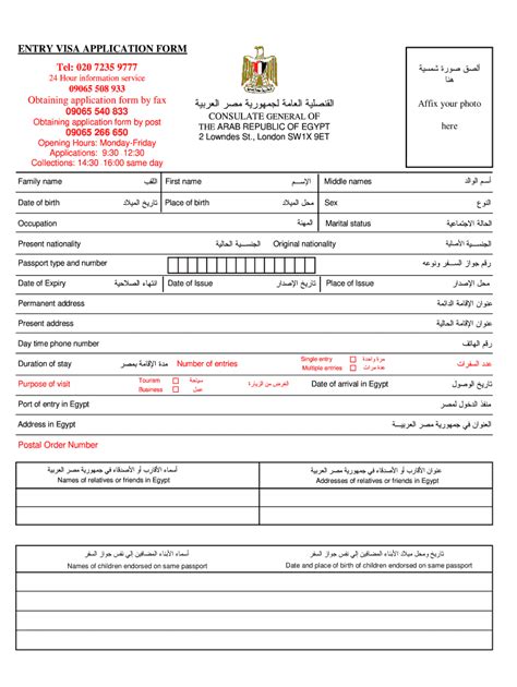 Egypt Visa Application Form Pdf Uae Fill Out And Sign Online Dochub