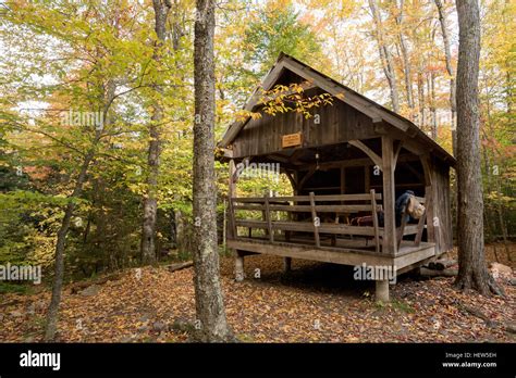 Little Rock Pond Shelter Green Mountain National Forest Vermont Stock