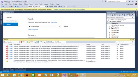 Visual Studio How To Resolve Build Failed While Publishing The Asp