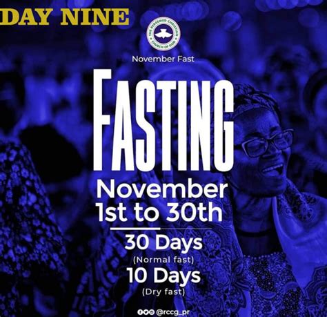 Day 9 Rccg November 2019 Fasting Prayer Points Saturday 9th