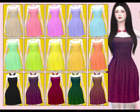 Zauma Hi Some Casual Dresses For Females The Sims 4 Custom Content