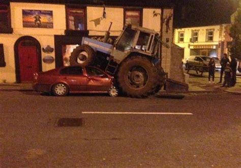 Drunk Tractor Driver Fined And Disqualified For Crushing Parked Car
