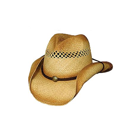 The Blaze Weathered Crushable Raffia Straw Cowboy Hat Spencers