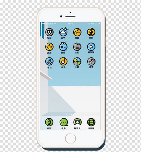 Mobile Phone Animation Cartoon Phone Transparent Background Png