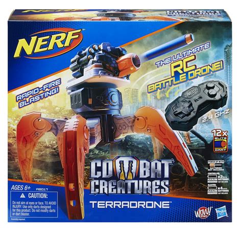 nerf  strike elite combat creatures terradrone dart shooter
