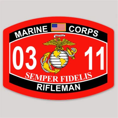0861 Fire Support Marine Corps Mos Decal Devil Dog Depot